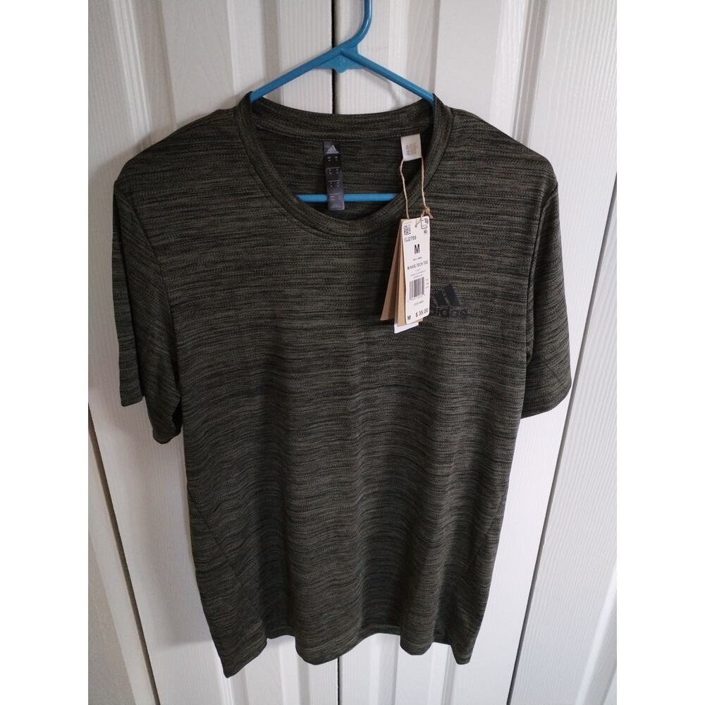 Adidas T Shirt Men’s M‑Axis Tech Green – Size M (NWT)